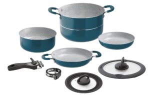 ALU COOKING SET Pentole Carezza 7+1 Ø 22cm cod, 0804082N
