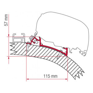ADAPTER CARTHAGO CHIC/RAPIDO 180-190 490 CM. FINO AL 2014CM.
