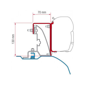 KIT DUCATO H2 ROOF RAIL ALU-LINE STYLE DAL 2006