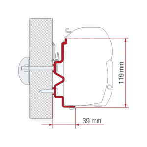ADAPTER RAPIDO 90DF/9M/10 DAL 2011 350 CM.