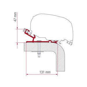 ADAPTER F65 HYMER 450