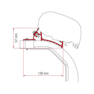 KIT ARCA F80/F65 MOBLVETTA K-YACHT 3 STAFFE DA 15 CM.