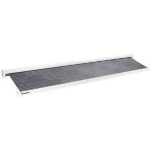 PW1100 VERANDA 450 CM. BIANCA TELO GRIGIO EST.250 CM.