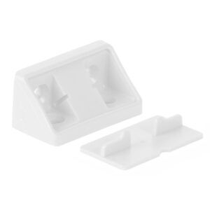 FISSAMOBILE ANGOLARE 4 FORI CON COPRIVITI BIANCO CF.PZ.50