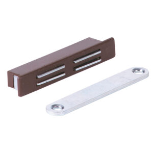 CHIUSURA MAGNETICA MARRONE PER PORTE SCORREVOLI CF.PZ. 10