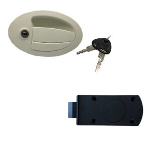 SERRATURA FLAP-LOCK FISH BIANCA SENZA GANCIO DI SICUREZZA