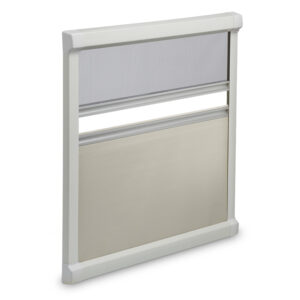 DB1R OSCURANTE E ZANZARIERA A CASSETTA 880X630 BIANCO CREMA