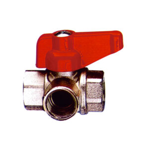 VALVOLA DEVIATRICE A TRE VIE 1/2" 90° CF.PZ.5