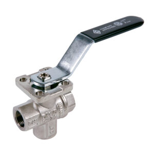 VALVOLA A SFERA DEVIATRICE 3/8" 90° PASSAGGIO TOTALE