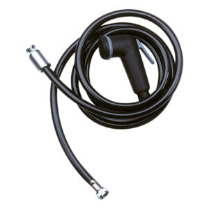 DOCCETTA CON FLESSIBILE IN PVC NERA 150CM. 1/2"F x 3/8"F