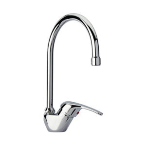 MISCELATORE MONOCOMANDO 90° BOCCA PONTE CROMATO