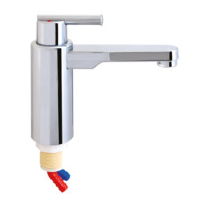 MISCELATORE CROMATO CON CANNA GIREVOLE 360° DIAM.34MM.