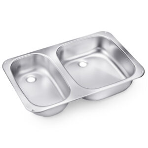 DOPPIO LAVELLO MOD.VA945 575X370X110MM.