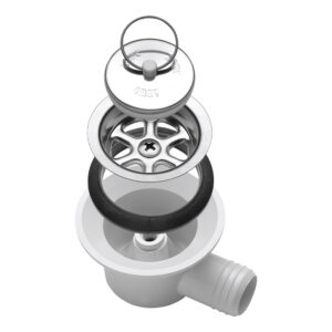 PILETTA SIFONATA CURVA MOD.540S DIAM.20MM.
