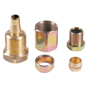 RACCORDO DIRITTO PER TUBI FLESSIBILI 1/4" TERMINALE 8MM.