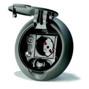 PRESA MULTIFUNZIONE 12V/220V INGRESSO TV TERR./SAT. BIANCA cod. 95132.10