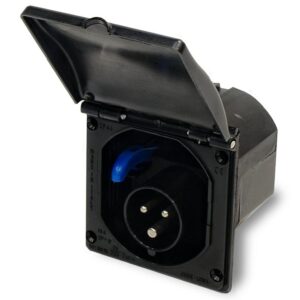 SPINA ESTERNA BIANCA 16A 2P+T230V IP44