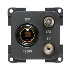 PRESA MP12TVS 12V STANDARD+TV+SAT GRIGIA