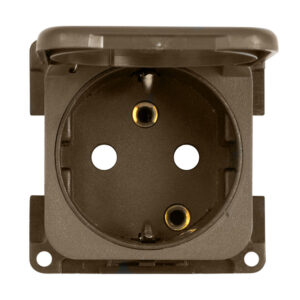 PRESA MP22D 230V SCHUKO STANDARD TEDESCA MARRONE