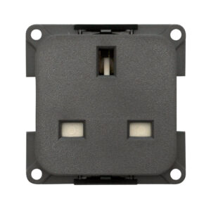MP22B PRESA 230V INGLESE CON SCATOLA PROTEZ. GRIGIA