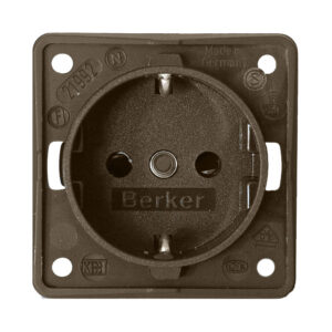 PRESA BERKER SCHUKO 230V 16A MARRONE
