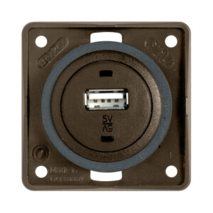PRESA BERKER USB 5V 1A MARRONE (EX 95314.50)