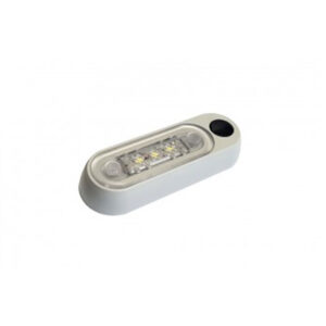 PLAF. MOD.31 3LEDs BIANCHI 12/24V+INT. GRIGIA