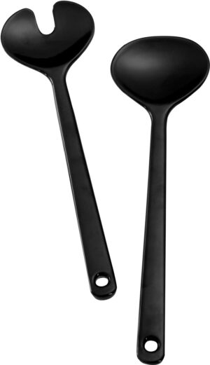 Set posate insalata nero