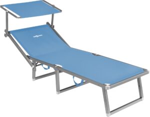 Lettino da sole Lido Fold-Up (azzurro)
