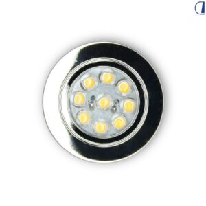 MINI FARETTO DA INCASSO 9 LED DAYLIGHT 4000K, CROMATO COD. 200 MSJ0.6CRD