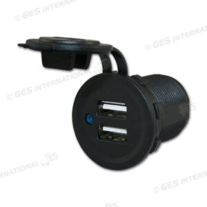 Doppia presa da pannello USB cod. PRS907