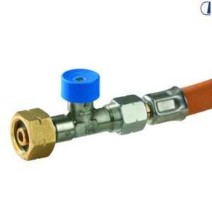 TUBO GAS AP 75CM ATTACCO ITALIA IN BLISTER cod. 015 50420.04Y