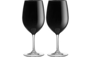 Set 2 Wineglass Thango Black P